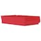 Akro-Mils Shelf Storage Bin, Plastic, Red, 4 in H, 11 1/8 in W, 17 7/8 in L 30178RED - alternate 1