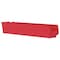 Akro-Mils Shelf Storage Bin, Plastic, Red, 4 in H, 4 1/8 in W, 23 5/8 in L 30124RED - alternate 1
