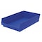 Akro-Mils Shelf Storage Bin, Plastic, Blue, 4 in H, 11 1/8 in W, 17 7/8 in L 30178BLUE - alternate 2