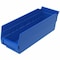 Akro-Mils Shelf Storage Bin, Plastic, 4 1/8 in W x 4 in H x 11 5/8 in L, Blue 30120BLUE - alternate 5