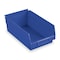 Akro-Mils Shelf Storage Bin, Plastic, Blue, 4 in H, 8 3/8 in W, 11 5/8 in L 30150BLUE - alternate 4