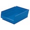 Akro-Mils Shelf Storage Bin, Plastic, Blue, 4 in H, 8 3/8 in W, 11 5/8 in L 30150BLUE - alternate 2