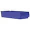 Akro-Mils Shelf Storage Bin, Plastic, Blue, 4 in H, 8 3/8 in W, 17 7/8 in L 30158BLUE - alternate 1