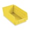 Akro-Mils Shelf Storage Bin, Plastic, Yellow, 4 in H, 8 3/8 in W, 17 7/8 in L 30158YELLO - alternate 3