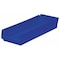 Akro-Mils Shelf Storage Bin, Plastic, Blue, 4 in H, 8 3/8 in W, 23 5/8 in L 30184BLUE - alternate 6