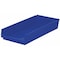Akro-Mils Shelf Storage Bin, Plastic, Blue, 4 in H, 11 1/8 in W, 23 5/8 in L 30174BLUE - alternate 4