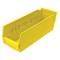 Akro-Mils Shelf Storage Bin, Plastic, 4 1/8 in W x 4 in H x 11 5/8 in L, Yellow 30120YELLO - alternate 1
