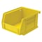 Akro-Mils Hang & Stack Storage Bin, Plastic, Yellow, 3 in H, 4 1/8 in W, 5 3/8 in L 30210YELLO - alternate 1