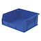 Akro-Mils Hang & Stack Storage Bin, 11 in W x 10-7/8 in L x 5 in H, 50 lb Load Capacity, Blue, Plastic 30235BLUE - alternate 1