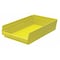 Akro-Mils Shelf Storage Bin, Plastic, Yellow, 4 in H, 11 1/8 in W, 17 7/8 in L 30178YELLO - alternate 3