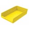 Akro-Mils Shelf Storage Bin, Plastic, Yellow, 4 in H, 11 1/8 in W, 17 7/8 in L 30178YELLO - alternate 1