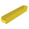 Akro-Mils Shelf Storage Bin, Plastic, Yellow, 4 in H, 4 1/8 in W, 23 5/8 in L 30124YELLO - alternate 1