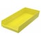 Akro-Mils Shelf Storage Bin, Plastic, Yellow, 4 in H, 11 1/8 in W, 23 5/8 in L 30174YELLO - alternate 5