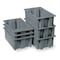 Akro-Mils Stack & Nest Storage Container, 12.9 gal, 23-1/2 in L x 15-1/2 in W x 12 in H, Gray 35240GREY - alternate 4
