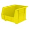 Akro-Mils Hang & Stack Storage Bin, Plastic, Yellow, 7 in H, 8 1/4 in W, 10 3/4 in L 30239YELLO - alternate 1