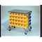 Akro-Mils Steel Mobile Bin Rail Floor Rack, 38 1/2 in D x 36 1/2 in H x 24 in W, Gray 30-812 - alternate 5