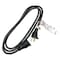 Zoro Select SJT Extension Cord, 16 AWG, Indoor, 16/3, 1 Outlets, 5-15R, Black, PVC, 5-15P, 6 ft 5XFP9ID - alternate 1