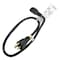 Zoro Select SJT Extension Cord, 16 AWG, Indoor, 16/3, 1 Outlets, 5-15R, Black, PVC, 5-15P, 2 ft 5XFP7ID - alternate 1