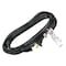 Zoro Select SJT Extension Cord, 16 AWG, Indoor, 16/3, 1 Outlets, 5-15R, Black, PVC, 5-15P, 15 ft 5XFR1ID - alternate 1
