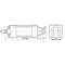 Speedaire Air Cylinder, 3 1/4 in Bore, 16 1/2 in Stroke, NFPA Double Acting, Stainless Steel . 5VDE2 - alternate 2