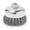 Weiler Knot Wire Cup Wire Brush, Threaded Arbor, 4" 94121 - alternate 2