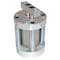 Speedaire Air Cylinder, 1 1/2 in Bore, 1 in Stroke, Compact Double Acting, Stainless Steel . 5YCZ5 - alternate 1