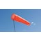 Zoro Select Portable Windsock, Orange, Polyester, 55 in Length, Windsock with Mounting Hardware 5YGF1 - alternate 2