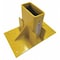 Guardian Guardrail Post Stair Mount, Yellow, Welded Steel, 10 in Length 61141 - alternate 1