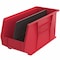 Akro-Mils Hang & Stack Storage Bin, Plastic, Red, 9 in H, 8 1/4 in W, 18 in L 30265RED - alternate 4