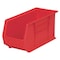 Akro-Mils Hang & Stack Storage Bin, Plastic, Red, 9 in H, 8 1/4 in W, 18 in L 30265RED - alternate 1