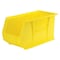 Akro-Mils Hang & Stack Storage Bin, Plastic, Yellow, 9 in H, 8 1/4 in W, 18 in L 30265YELLO - alternate 1