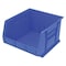 Akro-Mils Hang & Stack Storage Bin, Plastic, Blue, 11 in H, 16 1/2 in W, 18 in L 30270BLUE - alternate 1