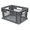 Akro-Mils Vented & Stackable Straight Wall Storage Container, 6.7 gal, 15-3/4 in L x 11-3/4 in W x 8-1/4 in H 37208GREY - alternate 1