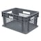 Akro-Mils Vented & Stackable Straight Wall Storage Container, 6.7 gal, 15-3/4 in L x 11-3/4 in W x 8-1/4 in H 37278GREY - alternate 1