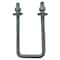 Zoro Select Square U-Bolt, 3/8"-16, 6 in W, 7 in H, Zinc Plated Steel U17263.037.0607 - alternate 1