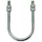Zoro Select Round U-Bolt, 1/4"-20, 7/8 in W, 2 15/16 in H, Plain Steel, 5 PK 5YY86 - alternate 1