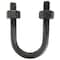 Zoro Select U-Bolt, 5/16"-18, 2 1/2 in W, 3 3/16 in H, Black Oxide Steel 5ZB49 - alternate 1