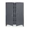 Strong Hold Shelving Storage Cabinet, 78 in H, 48 in W, 24 in D, Swing, Padlock Hasp, Dark Gray, 8 Shelves 46-DS-248 - alternate 1