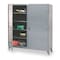Strong Hold Shelving Storage Cabinet, 78 in H, 48 in W, 24 in D, Swing, Padlock Hasp, Dark Gray, 8 Shelves 46-DS-248 - alternate 2