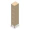 Tennsco Box Locker, 12 in W, 15 in D, 66 in H, (1) Wide, (5) Tier, Sand BS5-121512-1SND - alternate 2