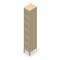 Tennsco Box Locker, 12 in W, 15 in D, 78 in H, (1) Wide, (6) Tier, Sand BS6-121512-1 SAND - alternate 7