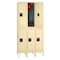 Tennsco Wardrobe Locker, 45 in W, 18 in D, 78 in H, (2) Tier, (3) Wide, Sand DTS-151836-3  SAND - alternate 9