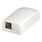 Panduit Surface Mount Box, Mini Com, 2Port, White CBX2WH-AY - alternate 1