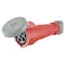 Hubbell Wiring Device-Kellems Watertight Pin & Sleeve Connector, 100 A, 480V AC, Three Phase, 3 Pole, IEC Grounding, Red, NEMA 4X HBL4100C7W - alternate 1