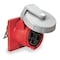 Hubbell Wiring Device-Kellems Watertight Pin & Sleeve Receptacle, 60 A, 480V AC, Three Phase, 4 Pole, IEC Grounding, Red, NEMA 4X HBL460R7W - alternate 1