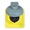 Hubbell Wiring Device-Kellems Watertight Pin & Sleeve Receptacle, 20 A, 125V AC, Single Phase, 2 Pole, IEC Grounding, Yellow HBL320R4W - alternate 1