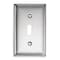 Hubbell Wiring Device-Kellems Toggle Switch Wall Plates, Number of Gangs: 1 Stainless Steel, Brushed Finish, Silver SS1 - alternate 1