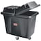 Rubbermaid Commercial Cube Truck, 7/16 cu. yd., 400lb. Cap, Black FG461200BLA - alternate 1