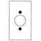 Hubbell Wiring Device-Kellems Single Receptacle Wall Plates and Box Cover, Number of Gangs: 1 Stainless Steel, Brushed Finish SS720 - alternate 2