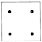 Hubbell Wiring Device-Kellems Blank Box Mount Wall Plates, Number of Gangs: 2 Stainless Steel, Brushed Finish, Chrome SS23 - alternate 2